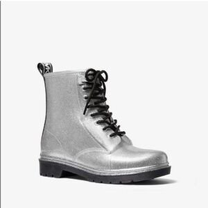 Michael Kors Tavie Rain‎ Bootie Silver